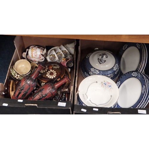 87 - Three boxes of misc ceramics to inc Losol dinner ware, etc (3)