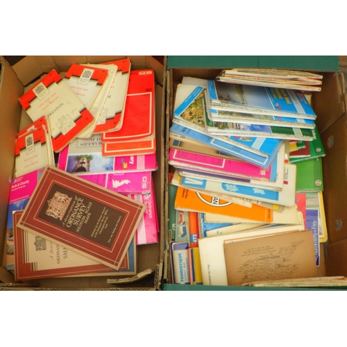 837 - A box of ordnance survey maps