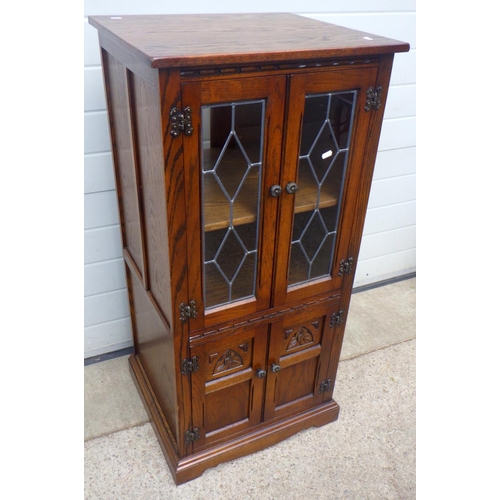 706 - An Old Charm stereo cabinet with hinged top, 55cm wide