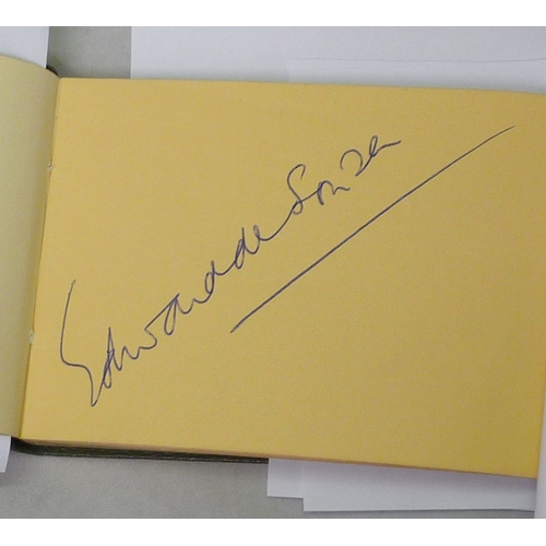 303 - Theatre / Entertainment industry interest: an autograph album together with two loose sheets collect... 