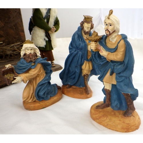 10 - A vintage nativity set