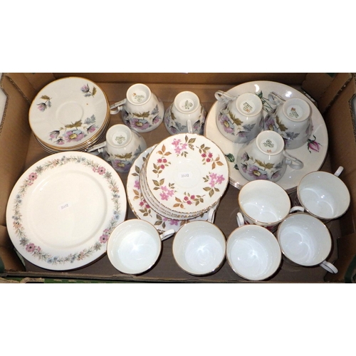 36 - Two boxes of misc tea wares to inc Royal Albert etc (2)