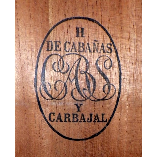 79 - A cigar humidor cabinet by H de Cabanas y Carbajal.  62cm tall.