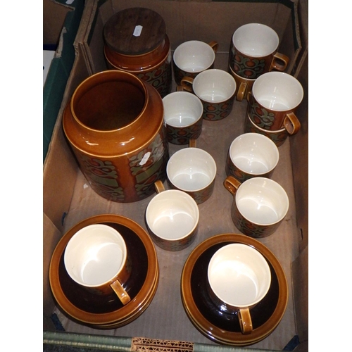 80 - Hornsea Bronte tableware and storage jars; other ceramics incl Stavangerflint.  (2)