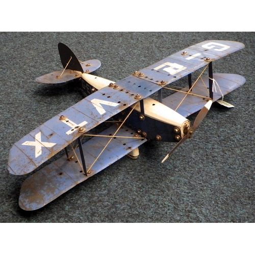 129 - A Meccano bi-plane.