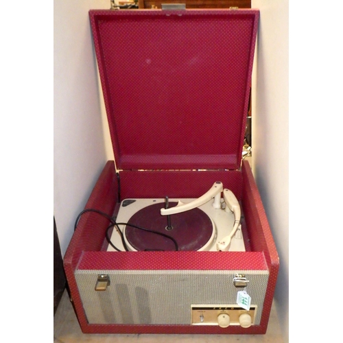 144 - An Ekco portable record player, A/F