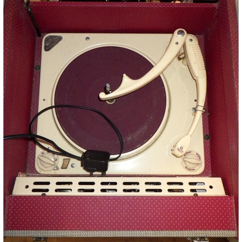 144 - An Ekco portable record player, A/F