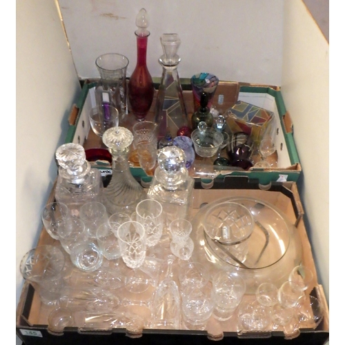 145 - A qty of glassware.