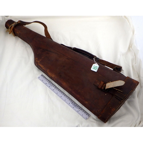 152 - A leg of mutton gun case.  A/F