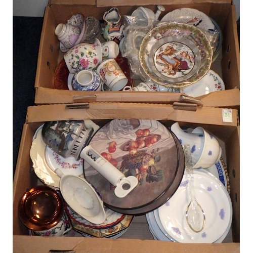 155 - Various ceramics and glass (2)