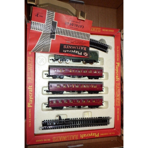 157 - A Playcraft Railways Euston Passenger Train set, boxed.