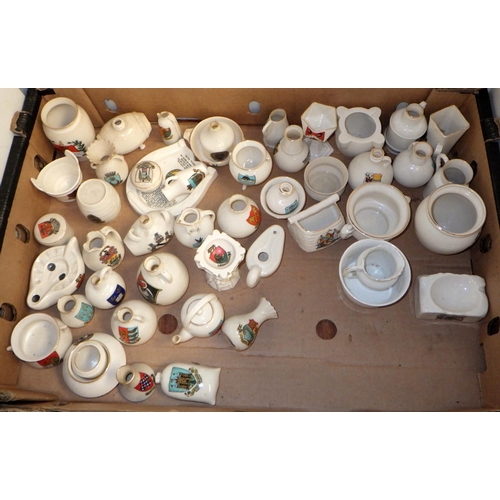 176 - A collection of crested china souvenir miniatures (2)