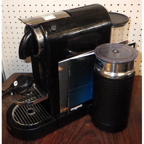 98 - A Magimix Nespresso coffee machine.  Condition unknown.