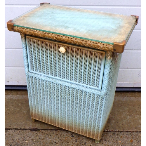 641 - A small vintage Lusty Lloyd Loom bedside cupboard