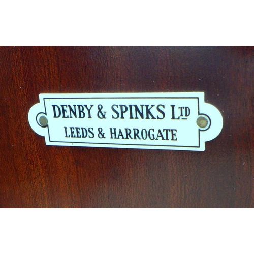 646 - A Denby & Spinks mahogany cabinet