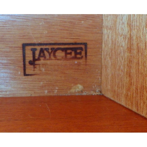 681 - A Jaycee carved oak leather top desk