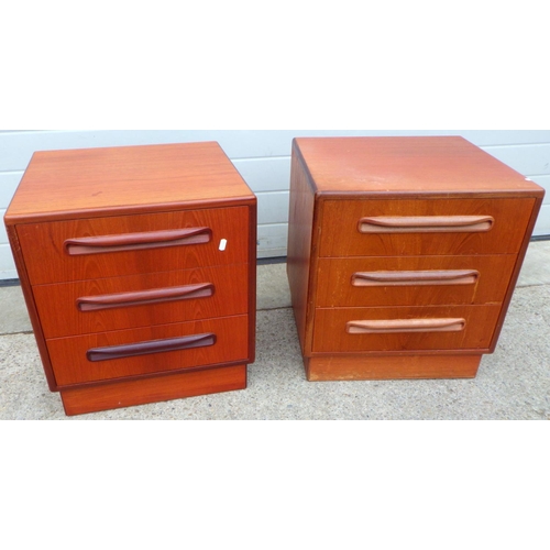 776 - A pair of G-Plan Fresco bedside chests 48cm wide af