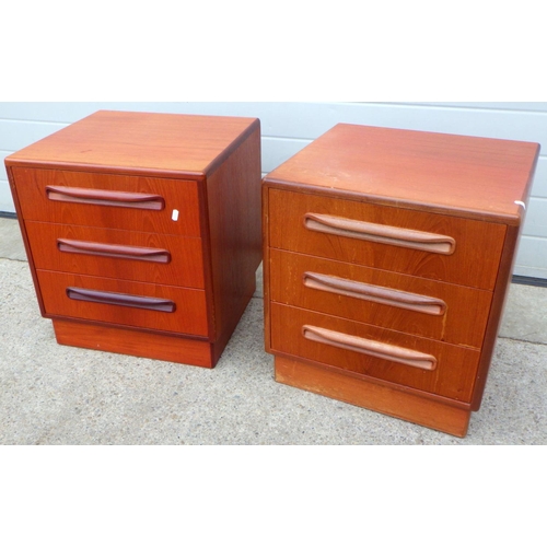 776 - A pair of G-Plan Fresco bedside chests 48cm wide af