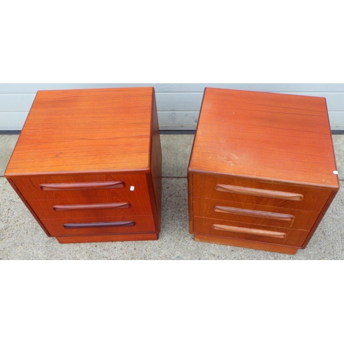 776 - A pair of G-Plan Fresco bedside chests 48cm wide af