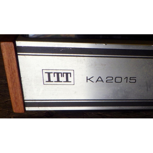 787 - An ITT KA2015 record player and speakers together with an Elizabethan reel-reel