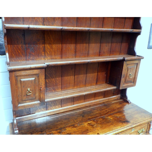 804 - An oak dresser 145 x 200cm