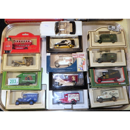 203 - Die cast vehicles incl Days Gone interest.  All boxed.  (2)