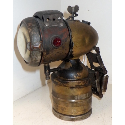 227 - A Bauer vintage carbide bicycle lamp