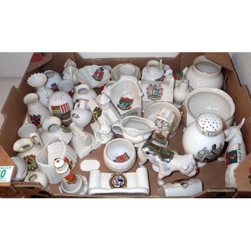 230 - Crested china souvenir miniatures incl Goss & Carlton.