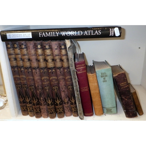 243 - Books and atlases incl eight volumes 