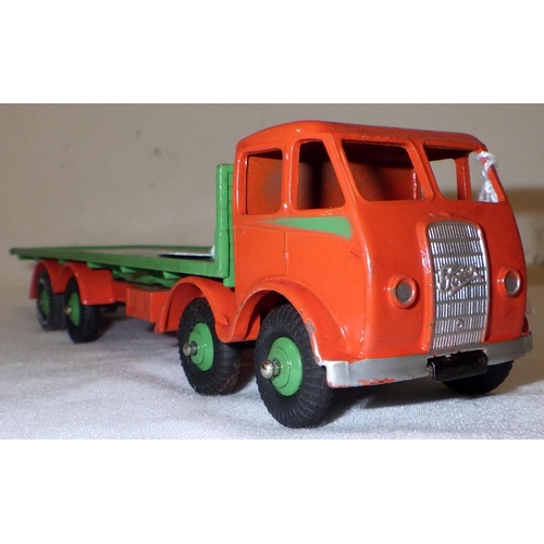 280 - A Dinky Toys die-cast 502 Foden Flat Truck, in original blue box