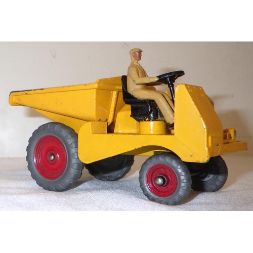 281 - A Dinky Toys die-cast 562 Dumper Truck, in original blue box; together with a Dinky Toys die-cast 55... 