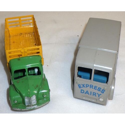 286 - Dinky Toys die-casts: a 30v NCB Electric Van 