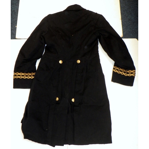 298 - A Royal Naval  Reserve Lieutenants dress frock coat, King's crown, early 20th cent.