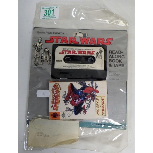 301 - A Buena Vista Records Star Wars Read-Along Book & Tape, on backing card; an MC Spy + Friends the Ama... 