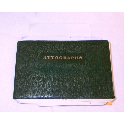 303 - Theatre / Entertainment industry interest: an autograph album together with two loose sheets collect... 