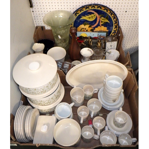 335 - Hornsea Pottery Fleur tableware; other ceramics and glass; First Day Postal covers etc. (2)