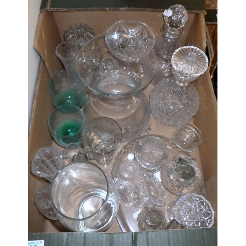 346 - Glassware incl cut crystal and drinking glasses (3)