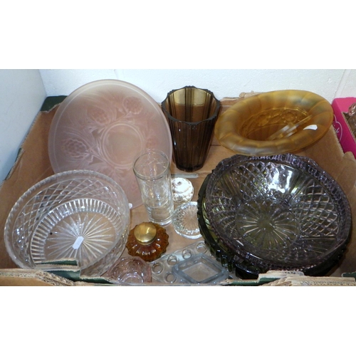 348 - Glassware incl cut crystal and drinking glasses.  Some a/f. (4)