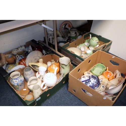 349 - Various ceramics incl vases.  Some a/f (5)