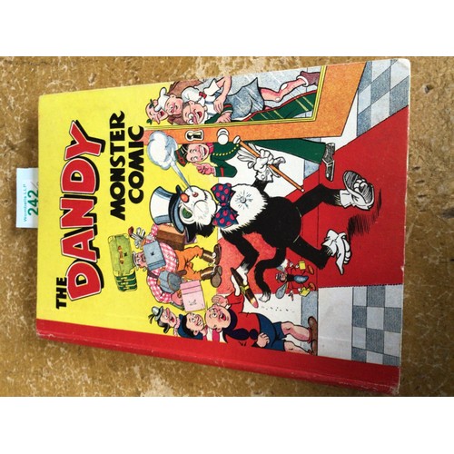 242 - Beano and Dandy Comic interest: The Magic Beano Book, two editions c1946 & 1947; The Dandy Monster C... 