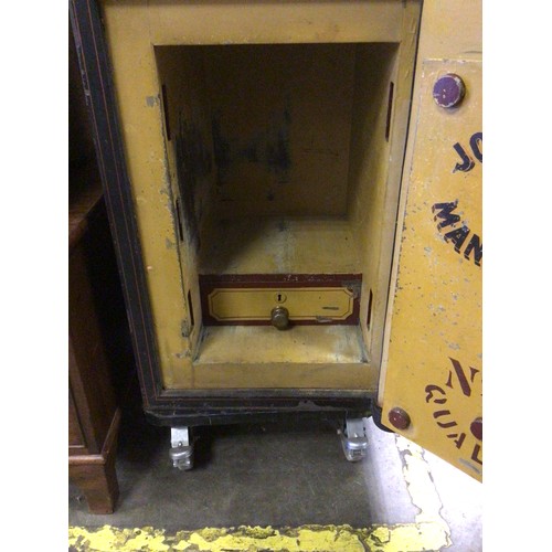 811 - A John Port Manchester safe 44cm x 61cm, missing brass slide