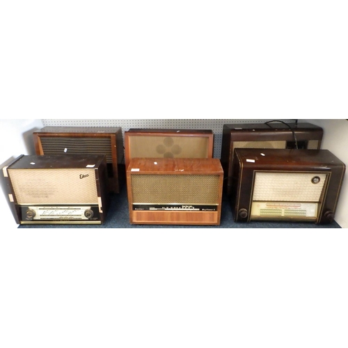 191 - Six various radios including Hacker Mayflower II, Echo and Telfunken.