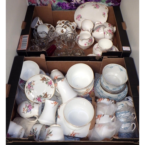 215 - A quantity of tea-ware and glass (2)