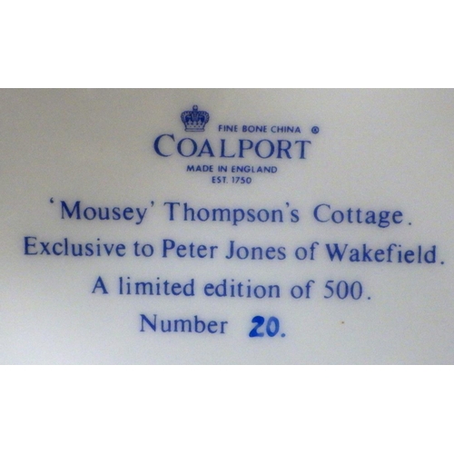 216 - A quantity of Coalport cottages