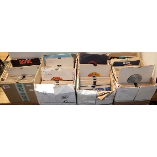 271 - Four boxes of single records including ACDC and Boston (4)