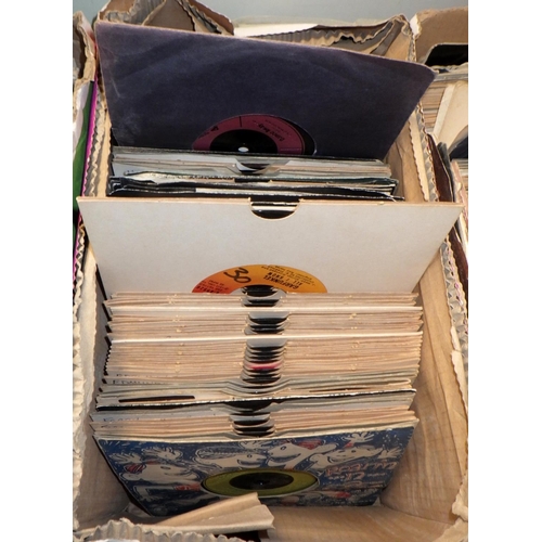 271 - Four boxes of single records including ACDC and Boston (4)