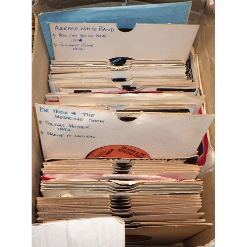 271 - Four boxes of single records including ACDC and Boston (4)