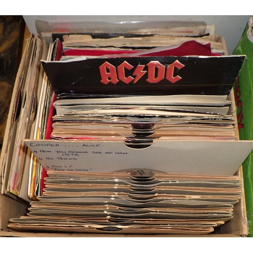 271 - Four boxes of single records including ACDC and Boston (4)