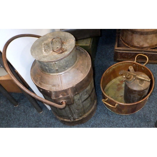 283 - Various metal containers etc