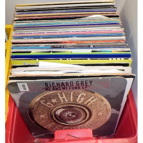 290 - Three boxes of dance LPs (3)